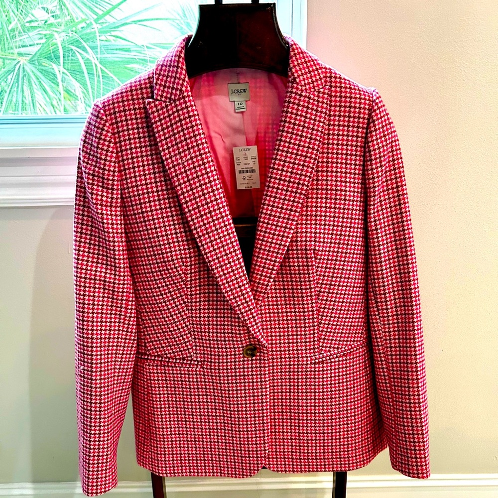 NWT J.Crew checkered beautiful blazer.
